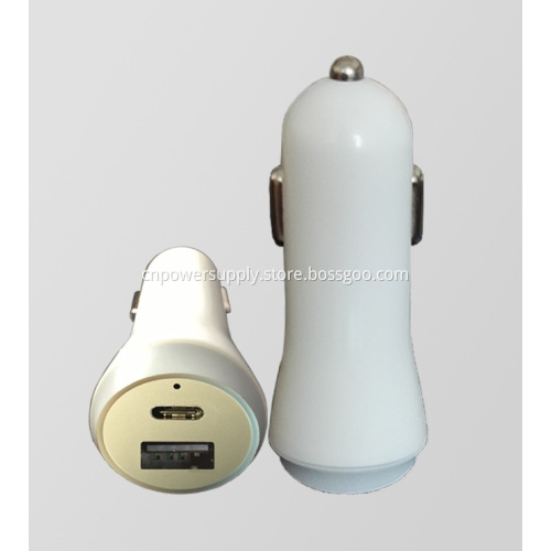 2.4A and Type-C dual USB car charger